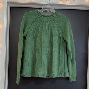 Boden Emerald Green Ribbed Crew Neck Sweater